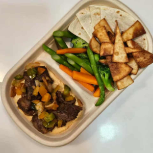 Beef Short Rib with Hummus and Tortilla